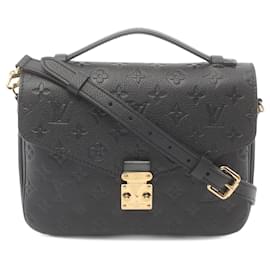 Louis Vuitton-Louis Vuitton Pochette Metis MM Handbag-Black