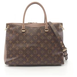 Louis Vuitton-Louis Vuitton Pallas Monogram Taupe Glace Handbag-Brown,Beige