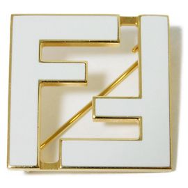 Broche Fendi F é para sempre Branco