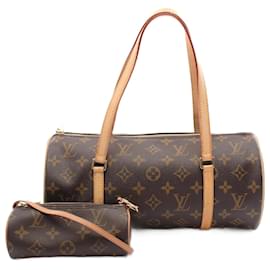 Louis Vuitton-Louis Vuitton Papillon 30 Monogram Handbag-Brown,Monogram
