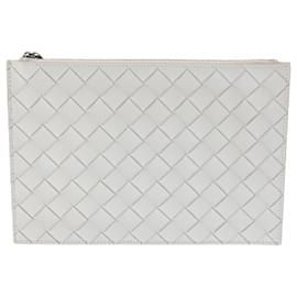 Bottega Veneta-Bottega Veneta Intrecciato Pouch-White