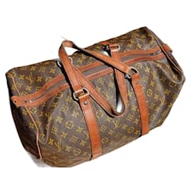 Louis Vuitton-Keepall 40 Vintage Monogram Travel Bag-Brown