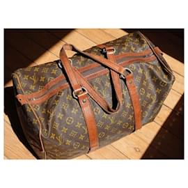Louis Vuitton-Keepall 40 Vintage Monogram Travel Bag-Brown