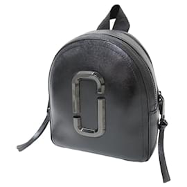 Marc Jacobs Black Leather Backpack Black