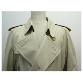 Burberry-BURBERRY LONDON TRENCH COAT LONG T 54 L WATERPROOF BEIGE BELT-Beige