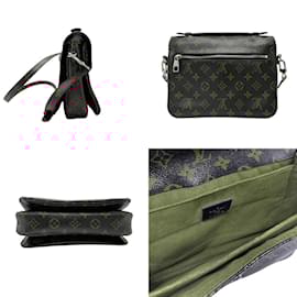 Louis Vuitton-Louis Vuitton Monogram Pochette Metis PM Handbag-Black,Red