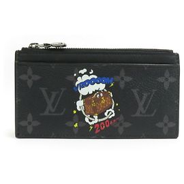 Louis Vuitton Monogram Eclipse Coin Card Holder Black Monogram