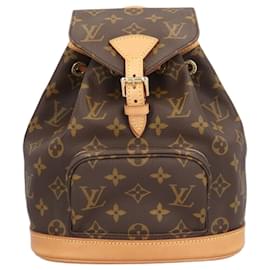 Louis Vuitton-Louis Vuitton Montsouris Monogram Backpack-Brown