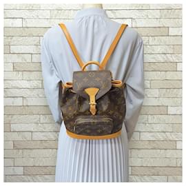 Louis Vuitton-Louis Vuitton Montsouris Monogram Backpack-Brown