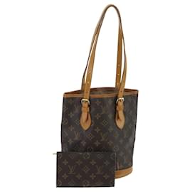 Louis Vuitton-LOUIS VUITTON Monogram Bucket PM Shoulder Bag M42238 LV Auth ep6428-Monogram