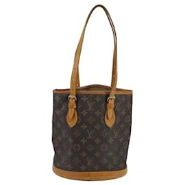 Louis Vuitton-LOUIS VUITTON Monogram Bucket PM Shoulder Bag M42238 LV Auth ep6428-Monogram