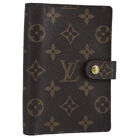 LOUIS VUITTON Monogram Agenda PM Day Planner Cover R20005 LV Auth ar12745 Monogram