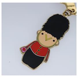 Louis Vuitton-LOUIS VUITTON Monogram Vivienne BFF Christmas Chain Charm Gold M00503 Auth 97341-Golden