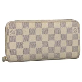 Louis Vuitton-LOUIS VUITTON Damier Azur Zippy Wallet Long Wallet N60019 LV Auth th5424-Other