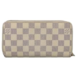 Louis Vuitton-LOUIS VUITTON Damier Azur Zippy Wallet Long Wallet N60019 LV Auth th5424-Other