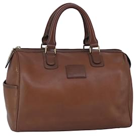 Autre Marque-Burberrys Hand Bag Leather Brown Auth hk1792-Brown
