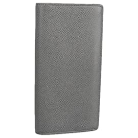 Louis Vuitton-LOUIS VUITTON Taiga Brazza Portefeuille Long Wallet Gray M81554 LV Auth fm4044-Brown