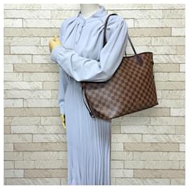 Louis Vuitton-Louis Vuitton Neverfull MM Damier Tote Bag-Brown