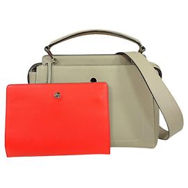 Borsa a Spalla Fendi Dotcom Beige