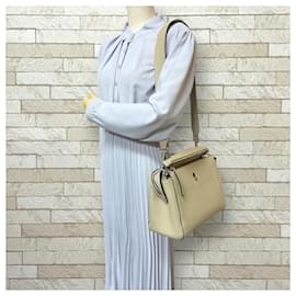 Fendi-Fendi Dotcom Shoulder Bag-Beige
