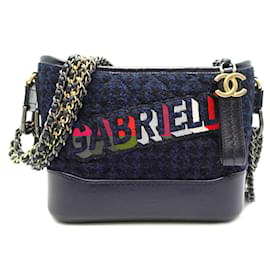 Chanel-Chanel Gabrielle de Chanel Small Shoulder Bag-Navy blue