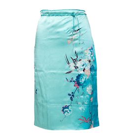 Saia de seda Roberto Cavalli Azul