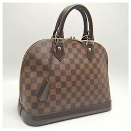 Louis Vuitton-Louis Vuitton Damier Alma PM Handbag N53151-Brown