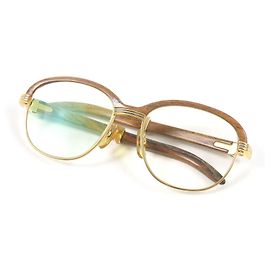 Cartier Malmaison Trinity Wood Frame Glasses Other