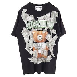 Top in cotone Moschino Teddy Bear nero Altro