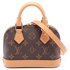 Louis Vuitton-Louis Vuitton Nano Alma Monogram Handbag M82717-Brown