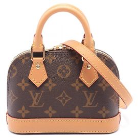 Bolsa de mão Nano Alma Monogram Louis Vuitton M82717 Marrom