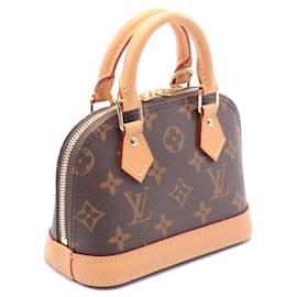 Louis Vuitton-Louis Vuitton Nano Alma Monogram Handbag M82717-Brown