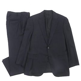 Completo a righe in lana e seta Burberry nero e viola Altro