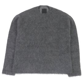 Givenchy Mohair-Wollpullover mit Hundemotiv grau S Braun