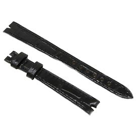 Van Cleef & Arpels Watch Strap Crocodile Leather Black Black