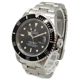 Rolex-Rolex Submariner Date 16610 Black Dial Stainless Steel-Black