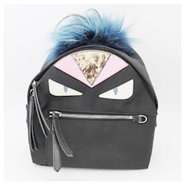 Fendi-Fendi Monster Bugs Backpack 8BZ038-Black