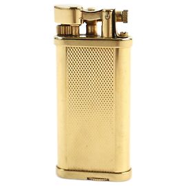 Alfred Dunhill Dunhill Hammer Style Gas Lighter Gold Golden