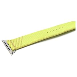 Hermès-Hermes Canvas Apple Watch Band-Yellow