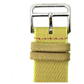 Hermès-Hermes Canvas Apple Watch Band-Yellow