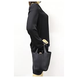 Hermès-Hermes Picotin Lock PM 22 Tote Bag-Black