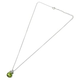 Autre Marque-Peridot Necklace K18WG 3.48ct Tourmaline-Green