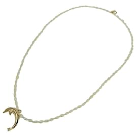Autre Marque-Dolphin Motif Necklace K18YG/14KYG Pearl-Golden