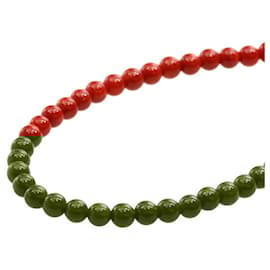 Autre Marque-K18YG Coral Necklace No Brand-Red