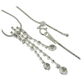 Autre Marque-K18WG/Pt900 Diamond Necklace 1.05ct-White