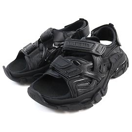 Balenciaga TRACK Logo Sandalen 617543 Schwarz