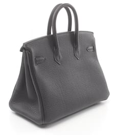 Hermès-Sac à main Hermès Birkin 25 Togo Noir-Noir