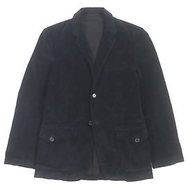 Alfred Dunhill Chaqueta ajustada de pana de algodón Dunhill negra S Negro