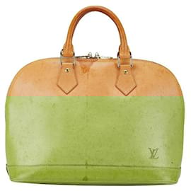 Louis Vuitton-Louis Vuitton Alma PM Leather Handbag M85394-Beige