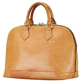 Louis Vuitton-Louis Vuitton Alma PM Leather Handbag M85394-Beige